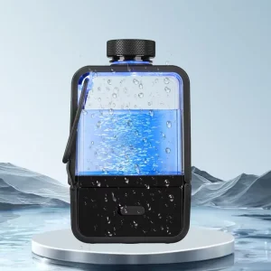 PEM Generator 350ml Hydrogen Electrolyzer High Purity 2000ppb Water Bottle Outdoor Car RV Plastic Battery Powered