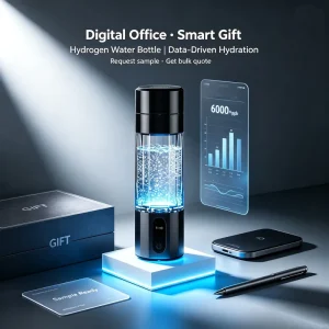 PEM SPE Hydrogen Water Generator 6000-10000 ppb 208 ml BPA-Free Portable Office and Gift Use