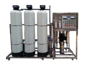 PLC-Controlled 1000L/H Industrial Pure Water RO Treatment System with Desalination, Softening, Filtration, Pump and Motor