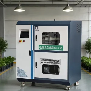 PLC-Controlled Pump-Driven Sodium Hypochlorite Generator for Large Swimming Pool Disinfection
