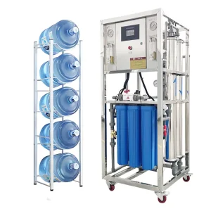 PLC Controlled Reverse Osmosis Water Treatment System Stainless Steel RO Filter Plant for Beverage Food Industry