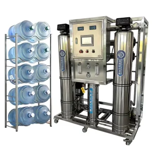 PLC Reverse Osmosis Water Filtration System 500L/Hour Pure Water Treatment Plant