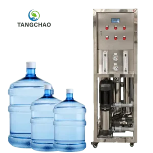 PLC Reverse Osmosis Water Treatment Equipment 250LPH Small Water Purification Machine for Household