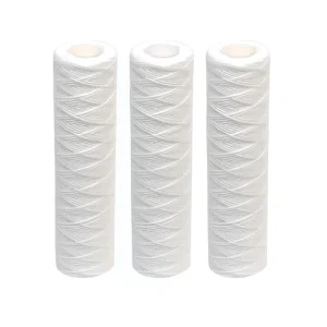 PP Filter 25 Micron 10 Inch Water Sediment Filter Cartridge String Wound Sediment Filter for Water Replacement Cartridge