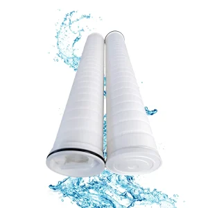 PP High-Flow Pleated Sediment Filter Cartridge, 5 Micron, 40 or 60 Inch, for RO Filtration