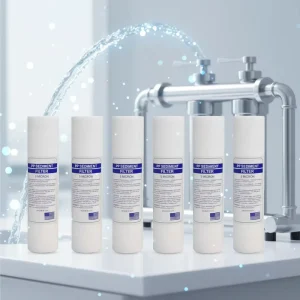 PP Polypropylene 1-Micron Refillable RO Inline 5-Micron Sediment Spun Replacement 10-Inch Water Filter Cartridge