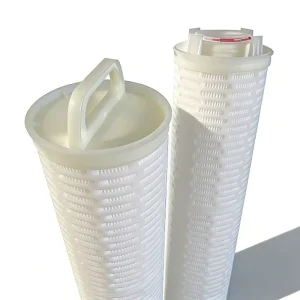 PP Polypropylene High Flow Pleated Filter Element for Biopharmaceutical Liquid Filtration Fully Thermally Welded