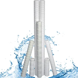 PP Sediment Water Filter Cartridge 10/20 Inch 5 Micron String Wound for Water Treatment