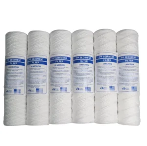 PP String Wound Reverse Osmosis Sediment Filter Cartridge Universal Outdoor Water Filter Replacement