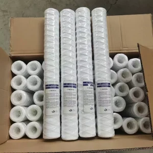 PP String-Wound Sediment Filter Cartridge, 5 Micron, 10 or 20 Inch