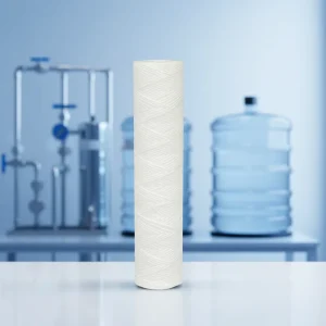PP Wound Filter Cartridge 20 Inch 1 Micron Depth Sediment High Dirt Holding Capacity 500L Water Treatment