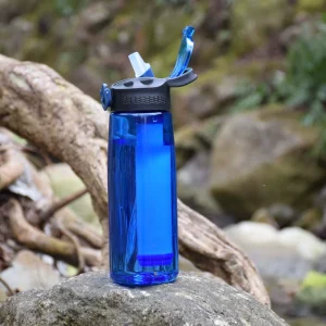 PT-1226 Tritan Plastic Water Bottle Purifier with Activated Carbon Block and Hollow Fiber UF Membrane Filter