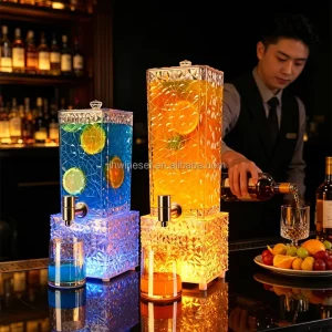 Party Restaurant Rechargeable Battery 3L/100oz LED Draft Beer Tower Beverage Dispenser
