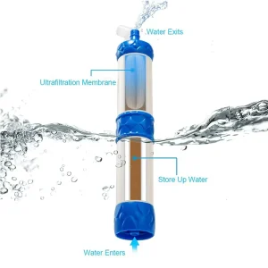 Personal 1000L Mini Portable Water Filter for Outdoor Survival and Emergency Camping