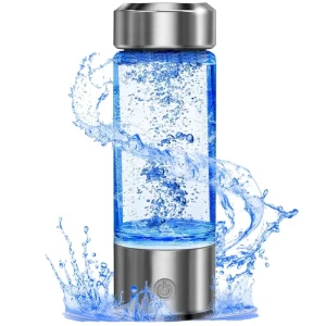 Personal Health Care Hydrogen Rich Glass Alkaline Cup Water Bottle Generator Electric Battery Powered USB Source