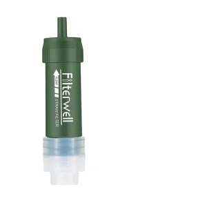 Personal Outdoor Water Filter Straw for Camping, Travel, and Emergency Use