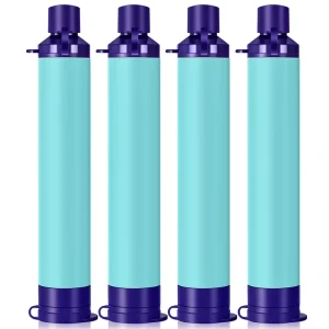Personal Water Filter Straw Portable Programmable Filtration for Camping Hiking Fishing Hunting 1 Pack