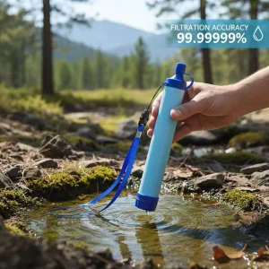 Personal Water Purifier for Hiking Camping Travel and Emergency Preparedness Survival Filtration Portable Gear