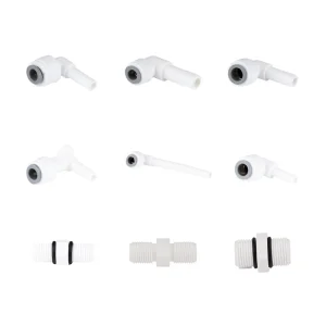 Plastic 1/4 Inch Tube 1/4 Inch Plug Water Filter Quick Connector for RO Membrane