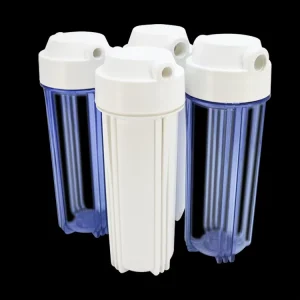 Plastic 10 Inch Single Water Filter Housing Wall-Mounted with 0.2 Micron Ceramic Cartridge
