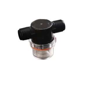 Plastic 304 Stainless Steel Mesh Male NPT Inline Water Filter for Floor Scrubber