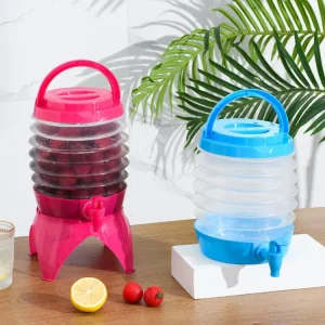 Plastic Collapsible Cold Juice Beverage Barrel Dispenser for Buffet Refrigerator