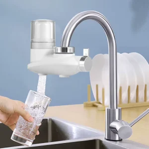 Plastic Kitchen Faucet Water Filter with Activated Carbon for Household Use