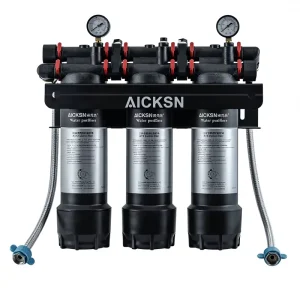 Plastic Manual Activated Carbon 3 Stage Water Filter System for Home and Commercial Use Whole House In-Line Filtration