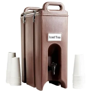 Plastic Portable Transport Insulated Beverage Drink Server Coffee Dispenser with Tap