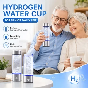 Platinum-Coated SPE PEM Hydrogen Water Bottle 1200ppb Proton Exchange Membrane Electrolysis Generator
