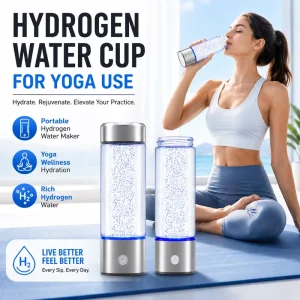 Platinum Coated SPE PEM Hydrogen Water Bottle 1200ppb Proton Exchange Membrane Water Electrolysis H2 Generator