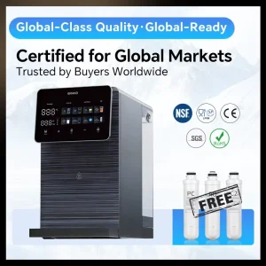 Plug-and-Play Electric Desktop Smart RO Water Dispenser No Installation Countertop Reverse Osmosis 75 GPD Filter Machine