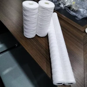 Polypropylene Cotton String Wound Sediment Filter Cartridge PP Skeleton Water Industrial Wire Wound Filter Element