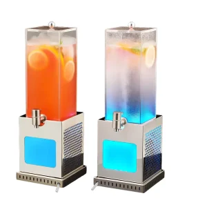 Popular 2L 3L LED Beverage Dispenser Luminous Juice & Beer Whiskey Dispenser for Parties & Bars
