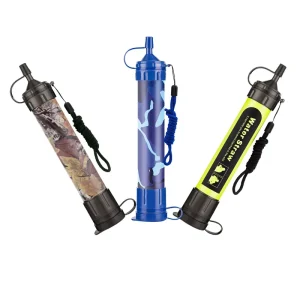 Portable 0.01 Micron UF Water Filter Straw for Outdoor Hiking