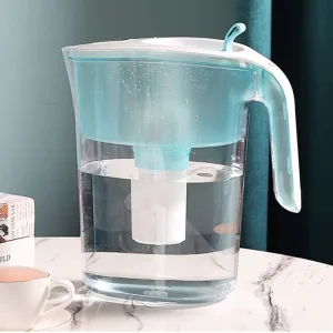 Portable 10-Cup Water Tank Purifier Filter Manual Alkaline Ion Generator for Outdoor Use Removes Chlorine and Heavy Metals