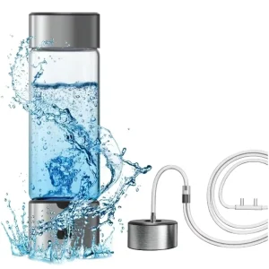 Portable 2-in-1 Hydrogen Water Bottle Electrolysis Generator for Hydrogen-Rich Drinking and Inhalation SPE PEM Technology