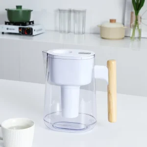 Portable 2.4 Liters Alkaline Water Filter Pitcher Household Purifier Jug for Alkalized Ionized Drinking Water