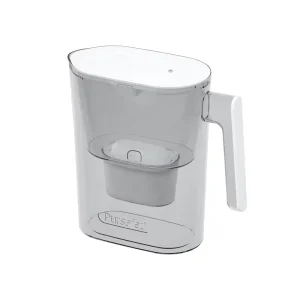 Portable 2.6L Battery and Manual Operated Household Water Purifier Filter Pitcher Jug Resin Active Carbon Filter 6-8 Weeks Life