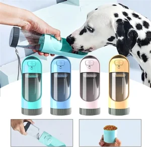 Portable 300ml Dog Water Bottle and Drinking Bowl for Large Dogs