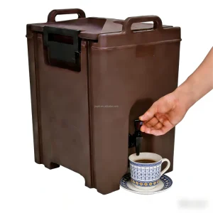 Portable 7L 45L Restaurants Commercial Insulated Plastic Material Food Grade Milk Tea Bucket Barrel Drink Dispenser Tap Warm