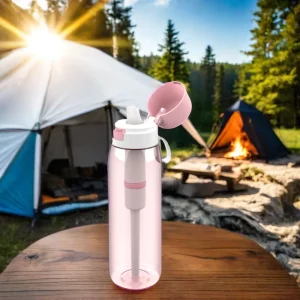 Portable Activated Carbon Water Purifier Cup 769ml for Travel