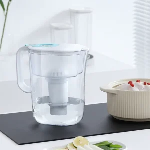 Portable Alkaline Filter Kettle Jug Pitcher 10 cup Countertop Water Purifier Activated Carbon & Ionizer Filter Cartridge