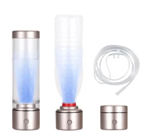 Portable Battery Powered High Concentration Hydrogen Water Generator H2 Mineral Water Bottle Alkaline Ionized 300ml Outdoor Car