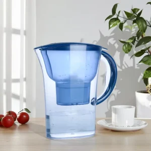 Portable Blue Household Plastic Jug Activated Carbon Filter Manual No Electric Pitcher Kettle with Filtration Function