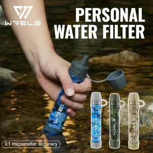 Portable Camouflage Pattern Water Filter for Outdoor Survival and Drinking Water
