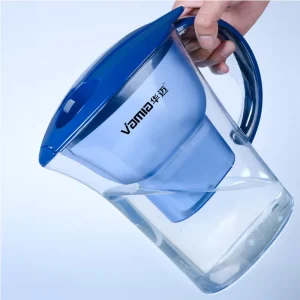 Portable Camping Water Filter Pitcher Outdoor Hiking Purifier 1.3L Manual with UF Membrane for Household RV Use