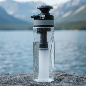 Portable Ceramic Activated Carbon Water Filter Bottle Ultra Filtration Purifier for Outdoor Survival Travel Camping