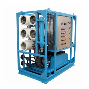 Portable Container RO Reverse Osmosis Seawater Desalination Water Filter System with Pressure Vessel