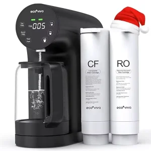 Portable Countertop Reverse Osmosis Water Purifier with 4-Stage Filtration, Real-Time TDS Monitor, and Hot and Cold Dispenser